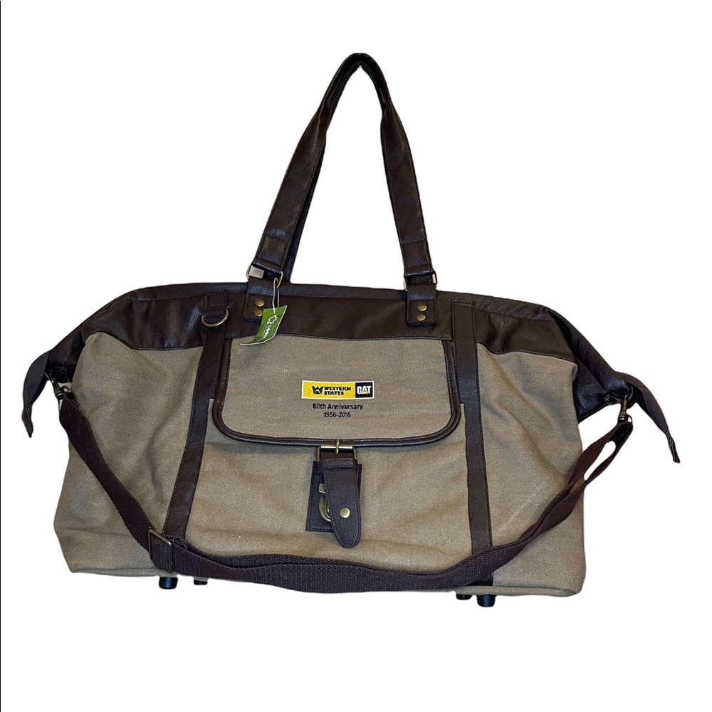 NWT Canvas Travel Bag, Duffel Bag Western States CAT 50th Anniversary 1956-2016